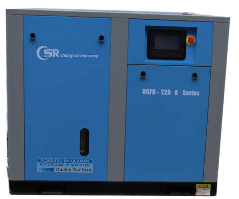 Ελεύθερος αεροσυμπιεστής 22kw/30hp βιδών πετρελαίου ηλεκτρικής δύναμης