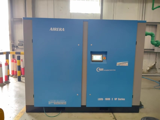 250kw PM VSD κομπρεσέρ βίδα με 10L-200L χωρητικότητα πετρελαίου και συνθετικό πετρέλαιο