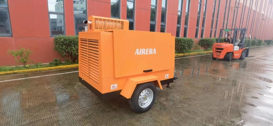 185cfm @ 100psi Ντίζελ φορητός συμπυκνωτής βίδας