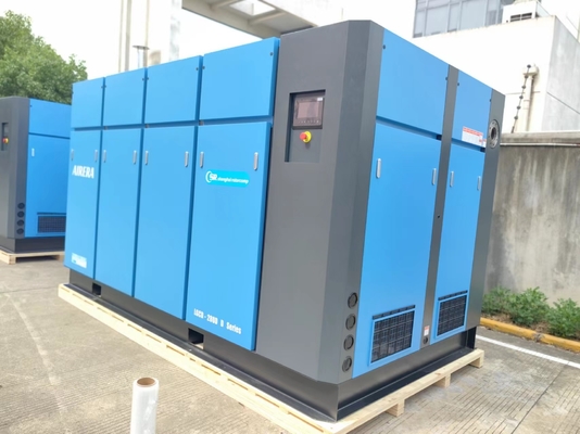 10-15Bar 280kw/375HP περιστρεφόμενη περιστρεφόμενη βίδα συμπιεστή σύστημα ελέγχου PLC 50-60Hz άμεση εκκίνηση