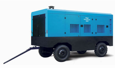 Ρυμουλκήσιμος συμπιεστής 610Cfm 190Psi βιδών diesel για το σφυρί εγκαταστάσεων γεώτρησης διατρήσεων DTH