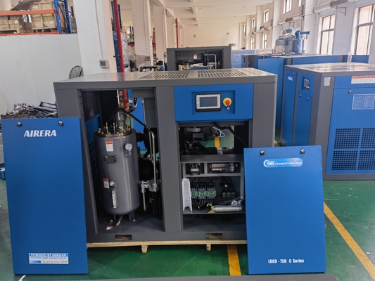 Shanghai Rotorcomp LGCD-75DC Αεροψυκτικό κομπρέσορα αέρα με βίδα Max.Working πίεση 0,7-1.3 MPA και 3,60-2,40 M3/Min δωρεάν παροχή αέρα